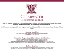 Tablet Screenshot of clearwater.edu